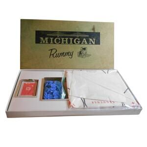Vintage Michigan Rummy WM F Drueke & Sons #7150 Complete Tripoley